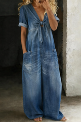 Nerina Flow Combinaison en denim - Élégance naturelle et confort