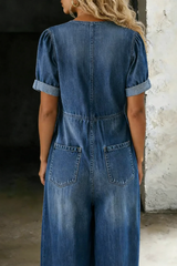 Nerina Flow Combinaison en denim - Élégance naturelle et confort