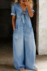 Nerina Flow Combinaison en denim - Élégance naturelle et confort