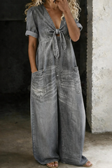 Nerina Flow Combinaison en denim - Élégance naturelle et confort